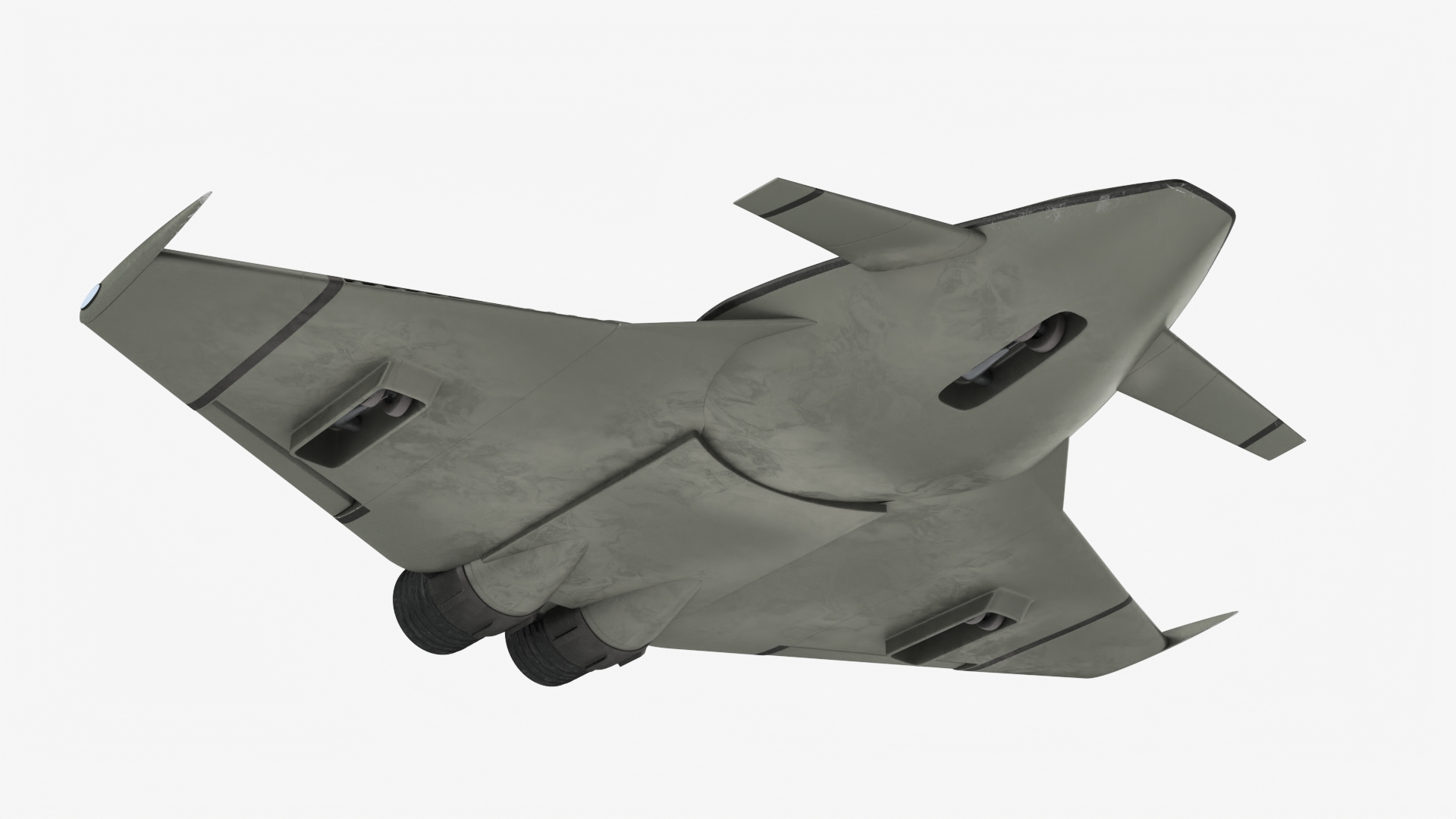 3D model Futuristic Stealth Fighter Aircraft