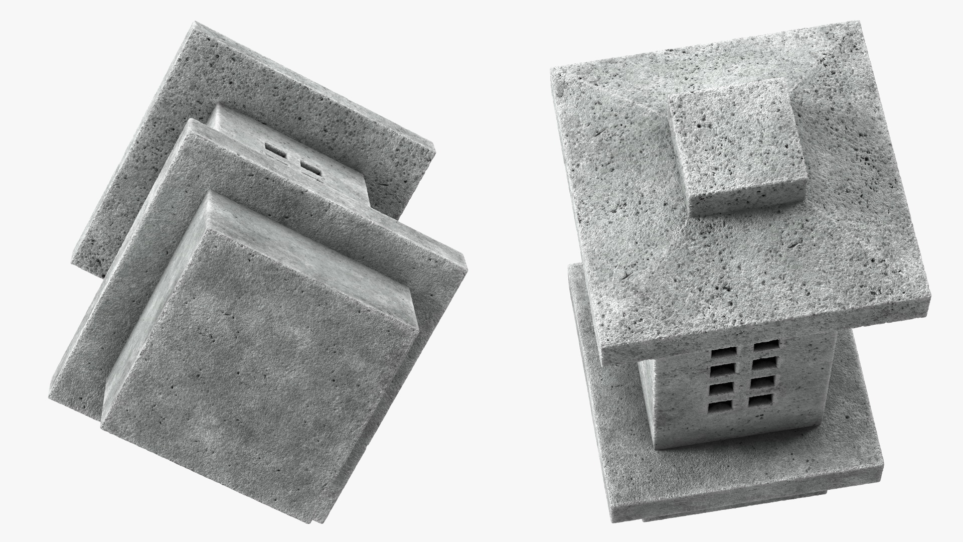 Japanese Stone Lantern 3D