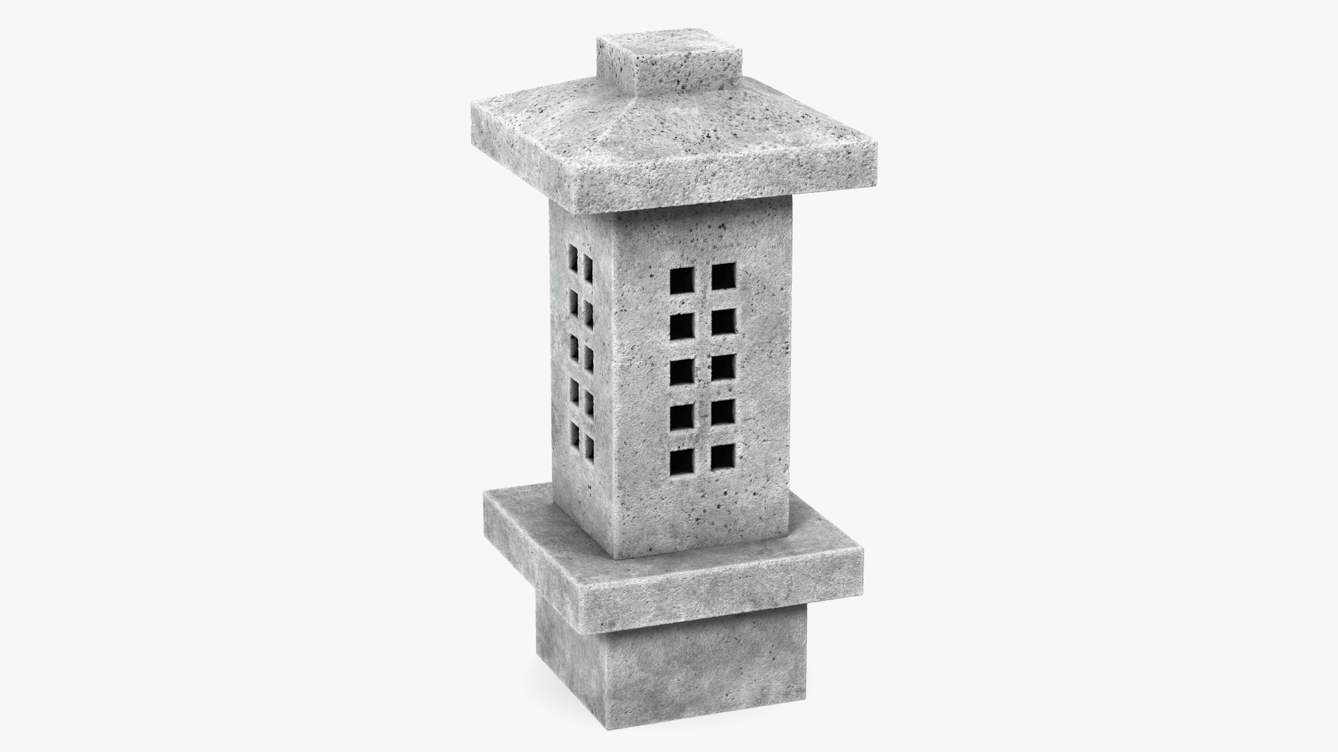 Japanese Stone Lantern 3D