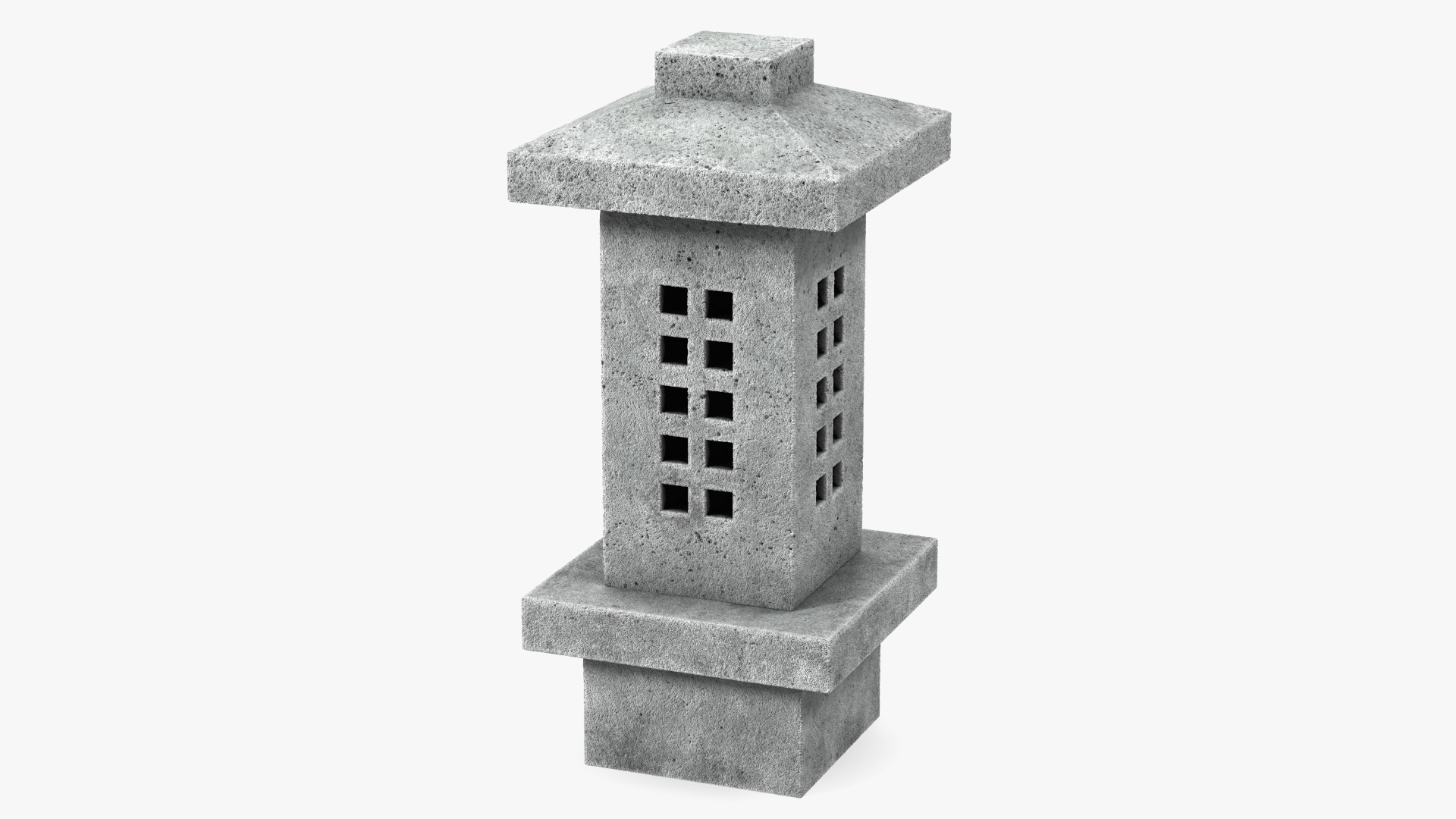 Japanese Stone Lantern 3D