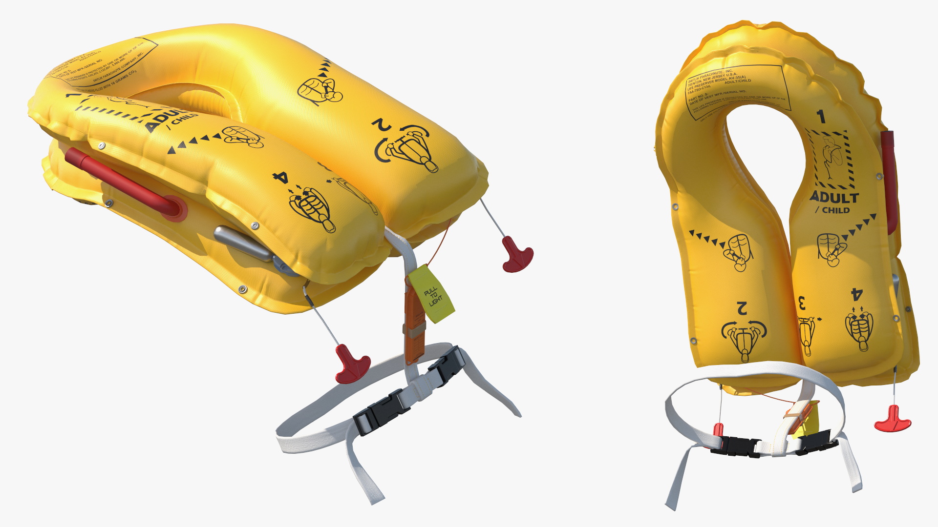 Drowning Man in a Life Jacket 3D model