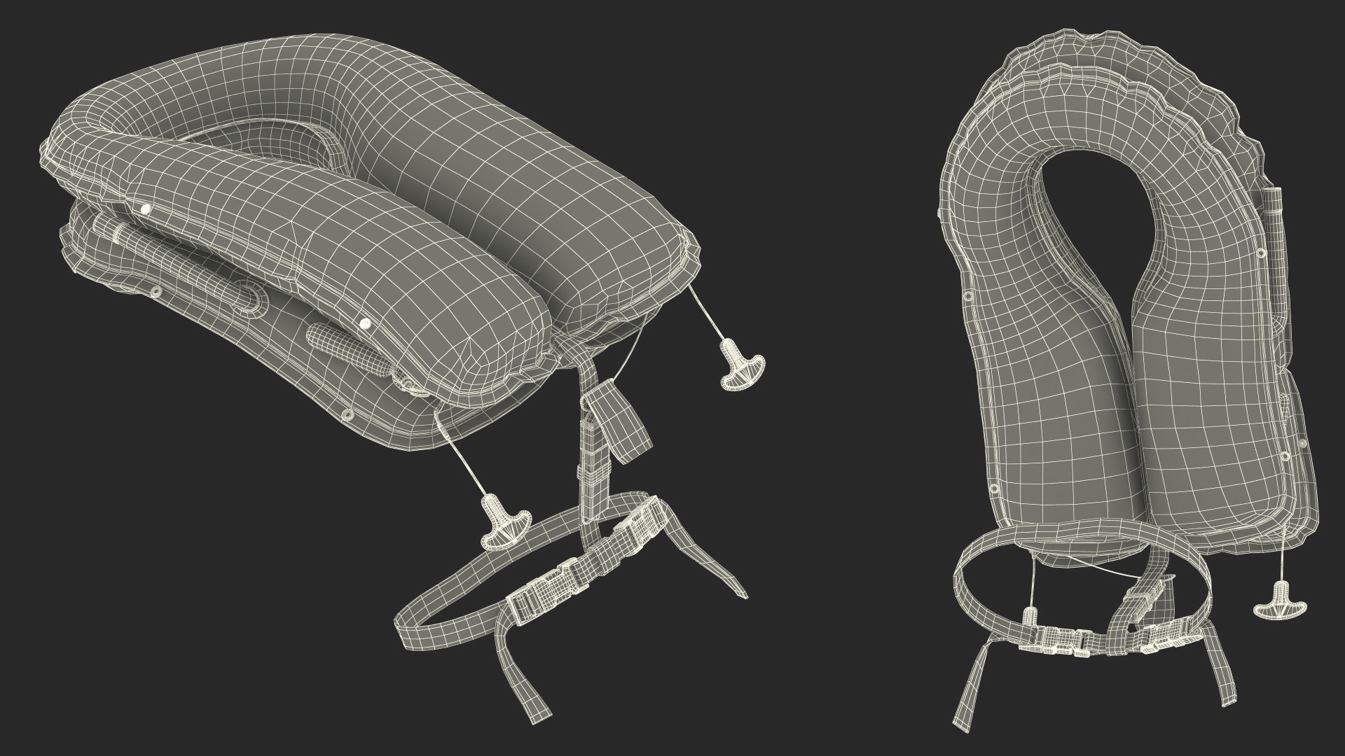 Drowning Man in a Life Jacket 3D model