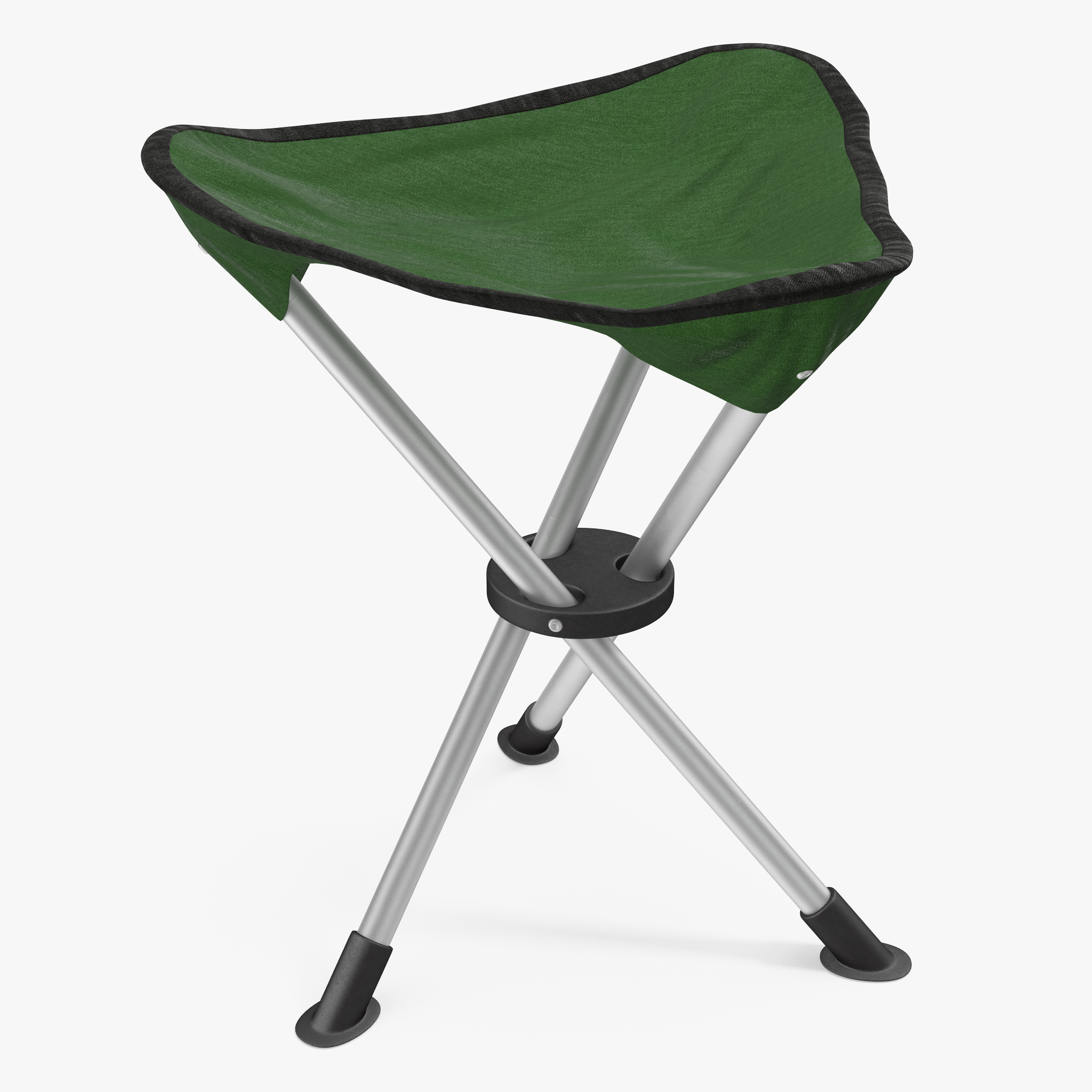 Folding Tripod Travel Stool Green, view 5