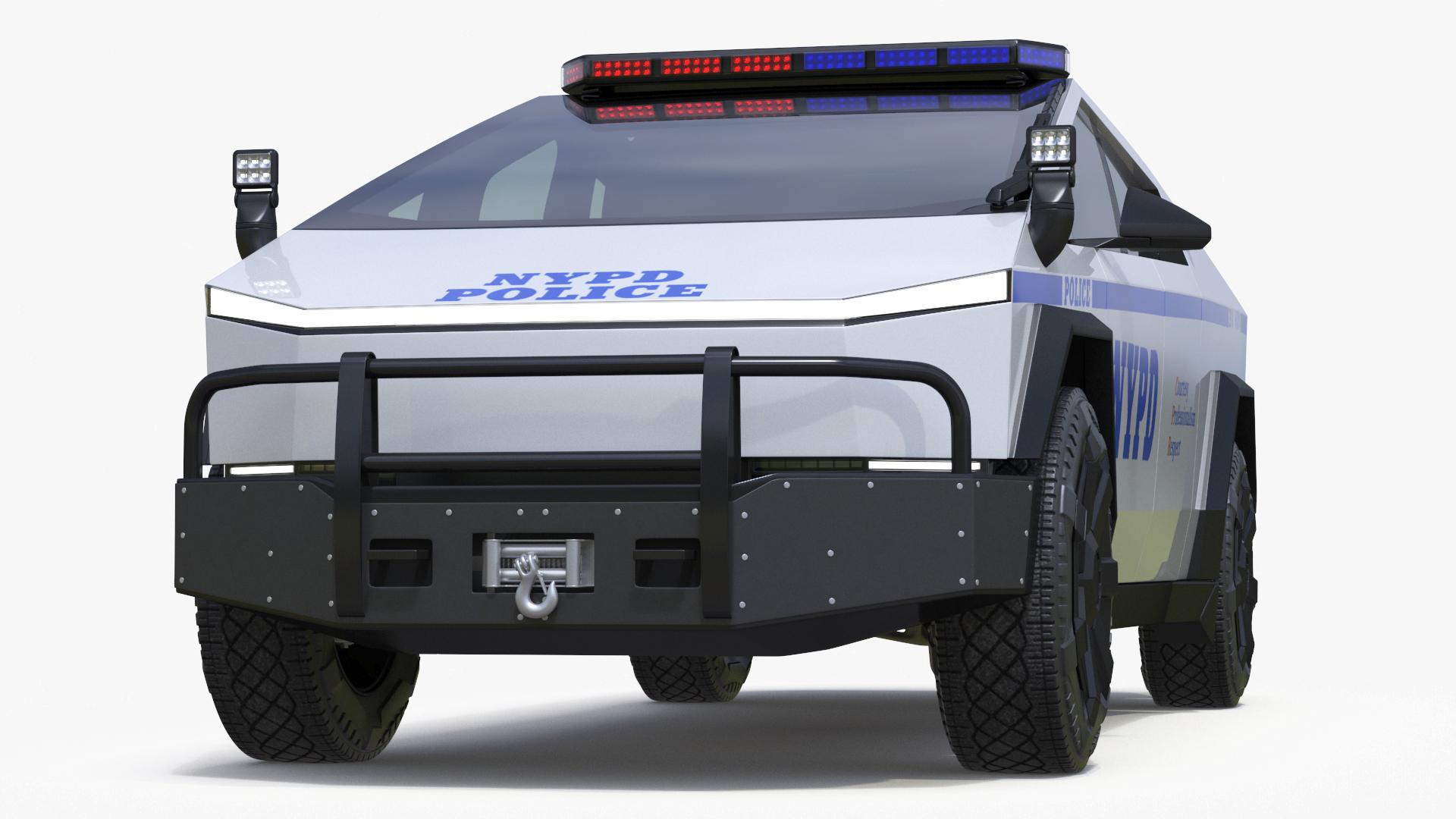 3D Tesla Cybertruck NYPD