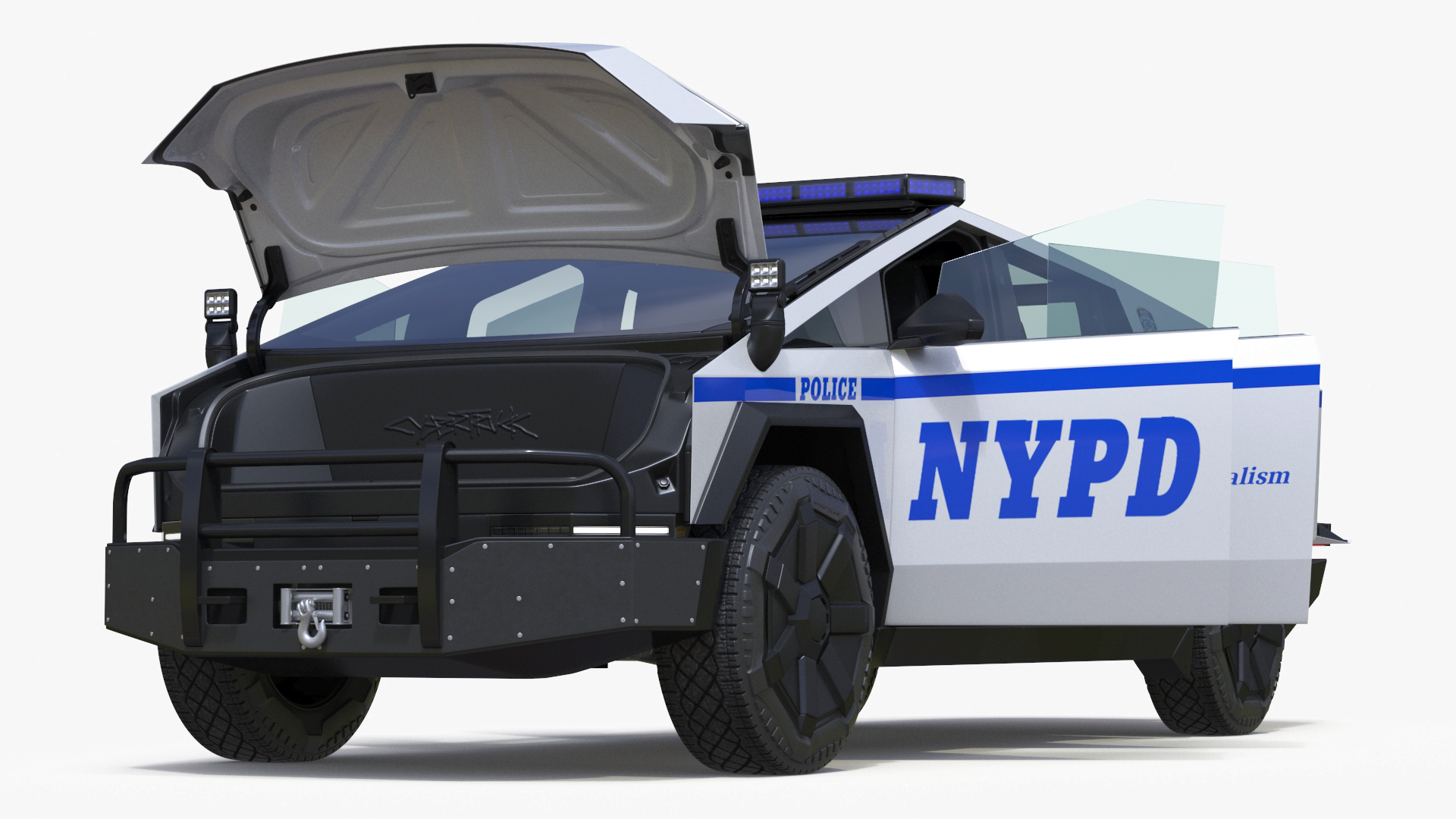 3D Tesla Cybertruck NYPD