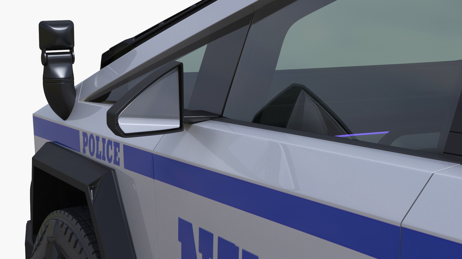 3D Tesla Cybertruck NYPD