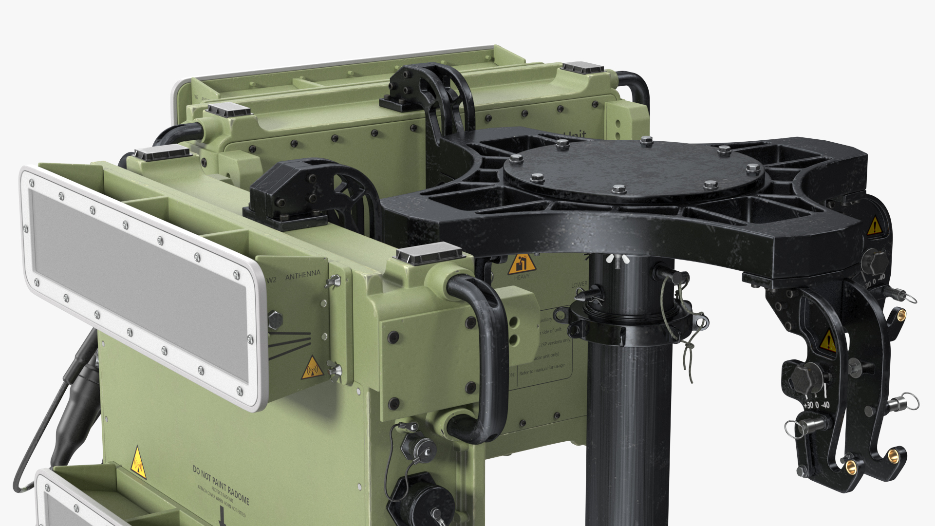 3D Anti UAV Defence System with Radar Set model