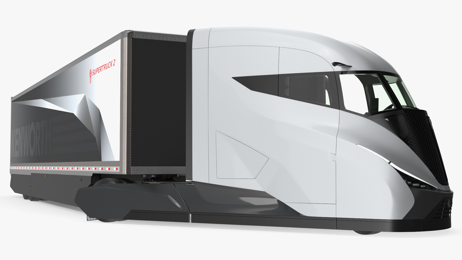Kenworth SuperTruck 2 Rigged for Maya 3D