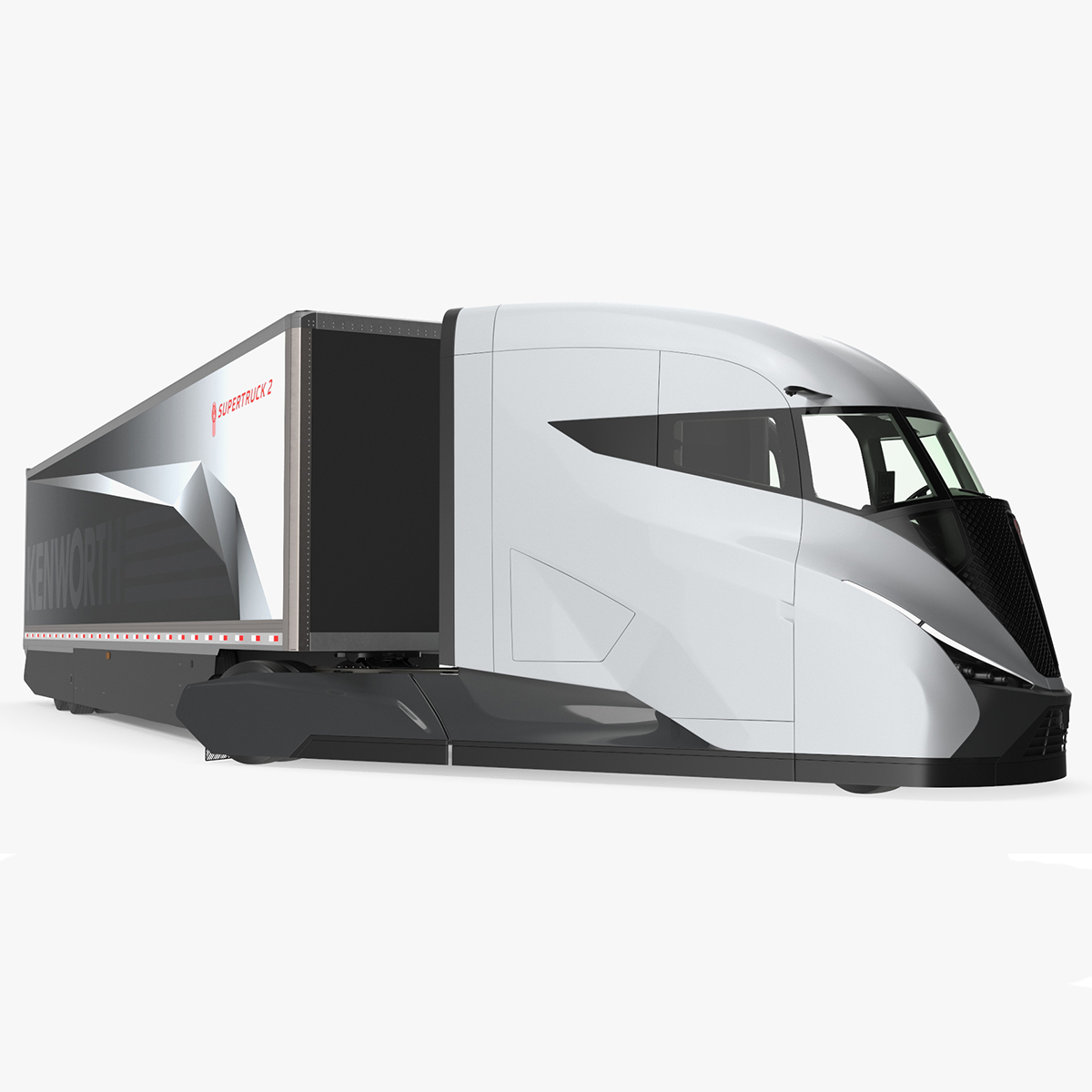 Kenworth SuperTruck 2 Rigged for Maya 3D