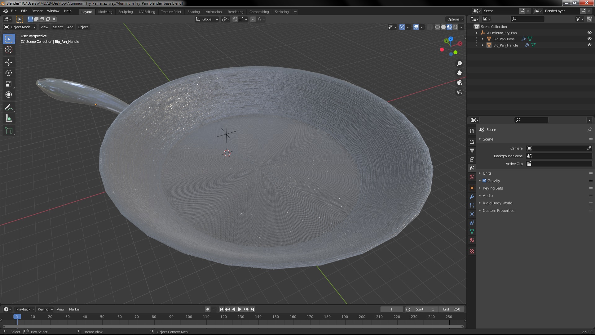 3D Aluminum Fry Pan