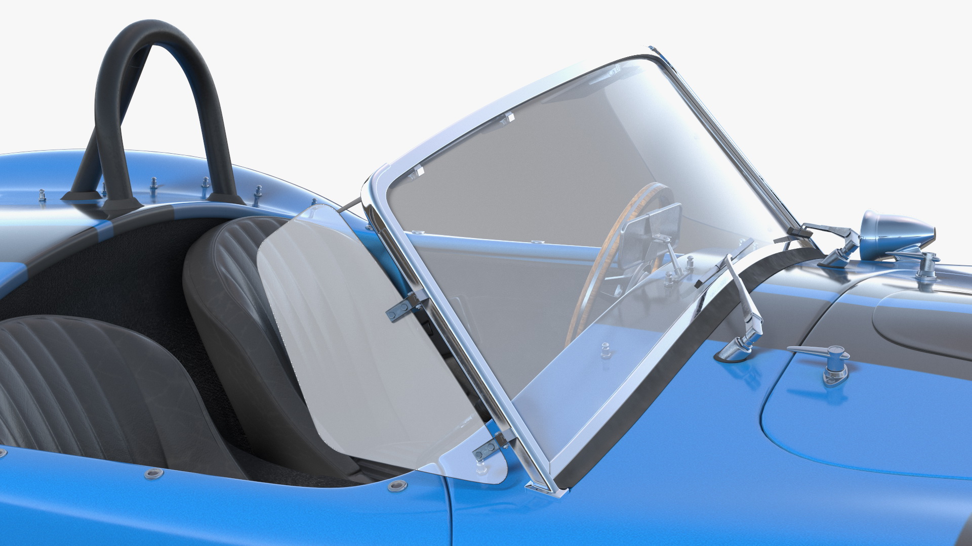 3D Retro Racing Car Rigged model