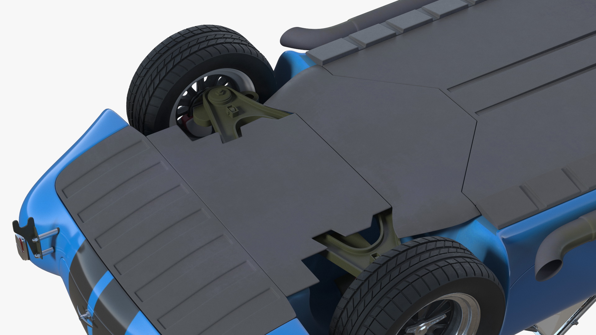 3D Retro Racing Car Rigged model