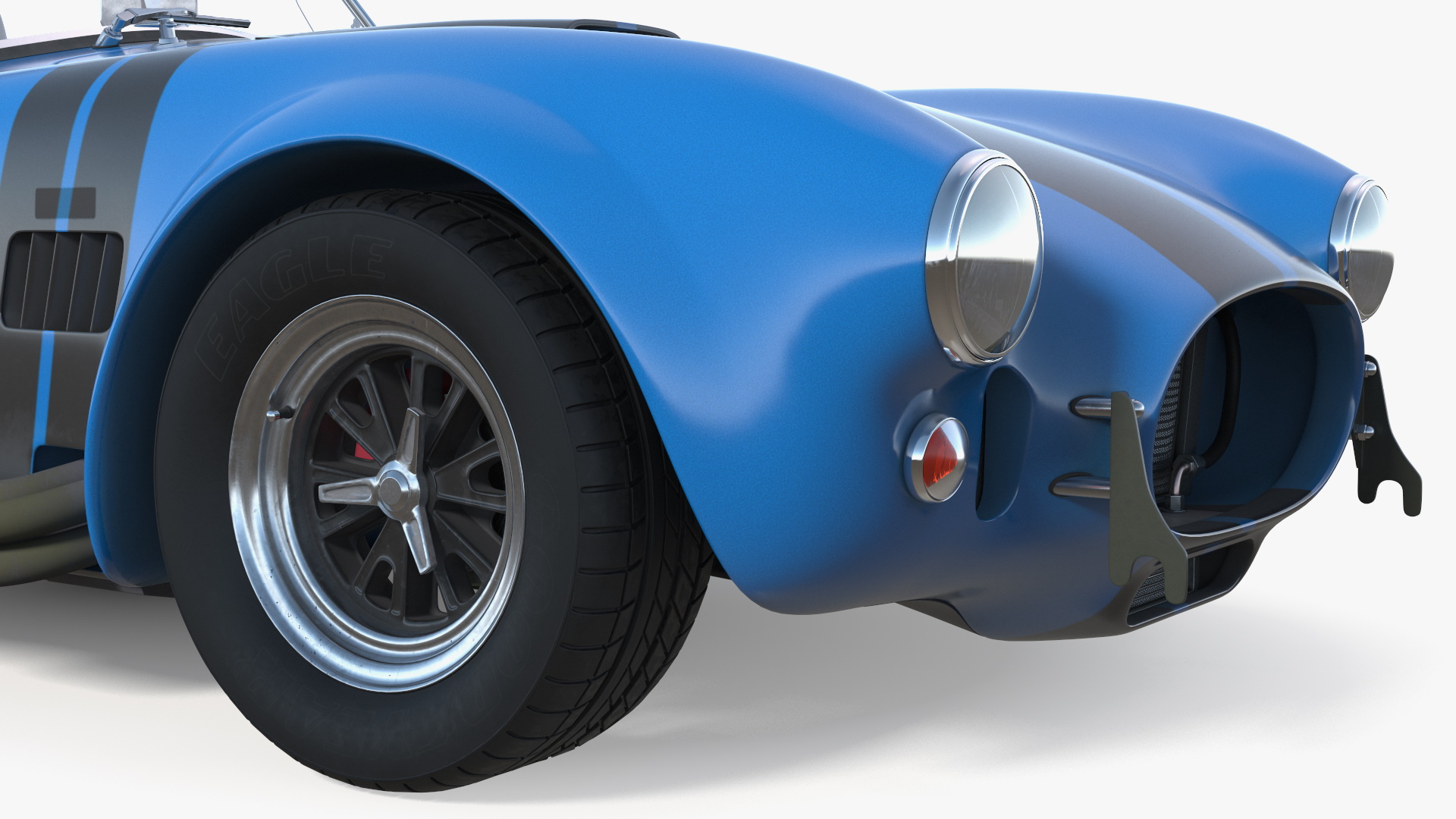 3D Retro Racing Car Rigged model