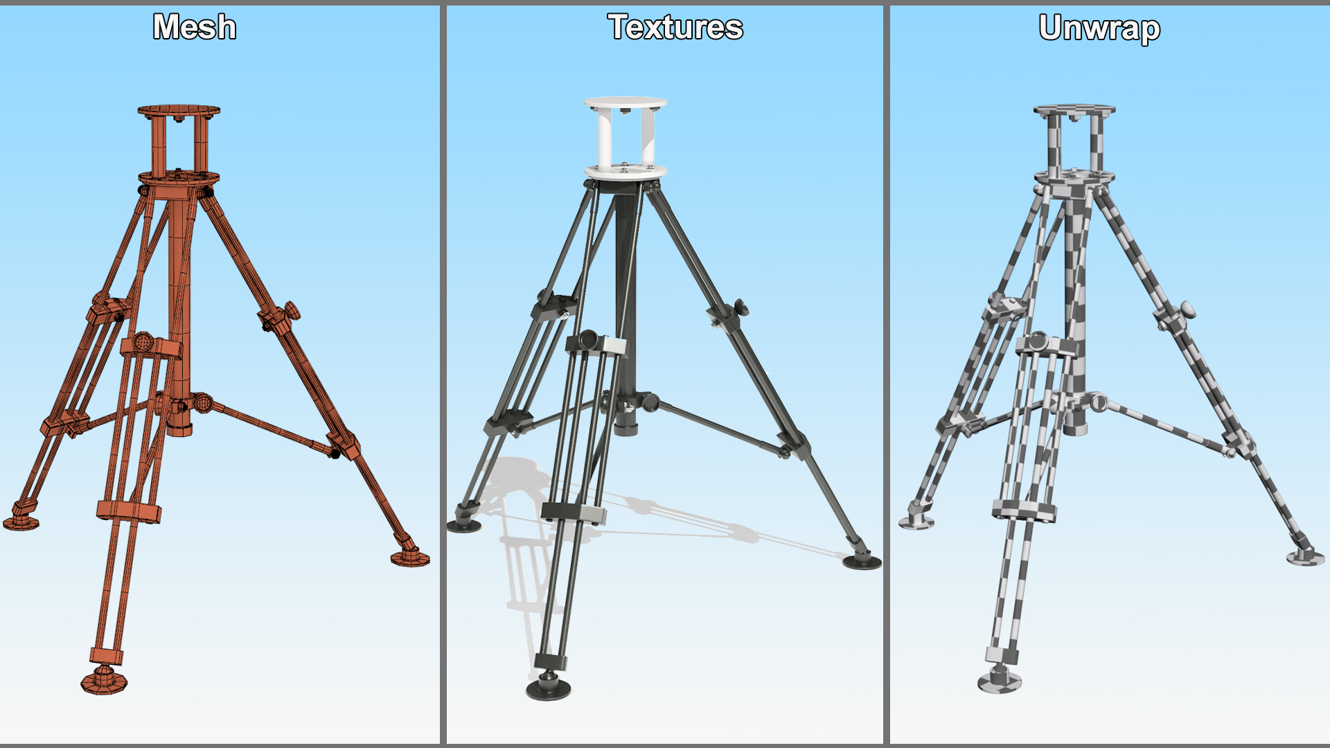 3D Tripod for Security Camera