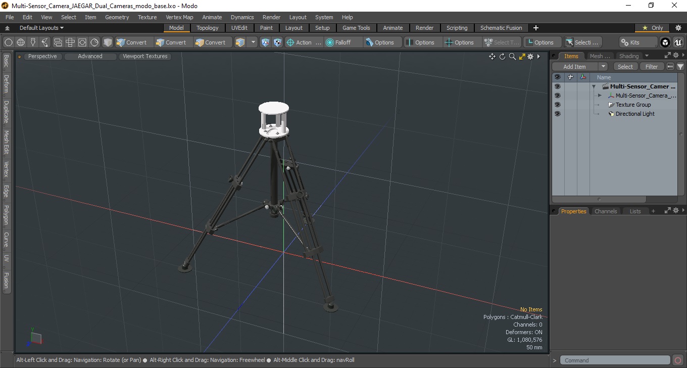 3D Tripod for Security Camera