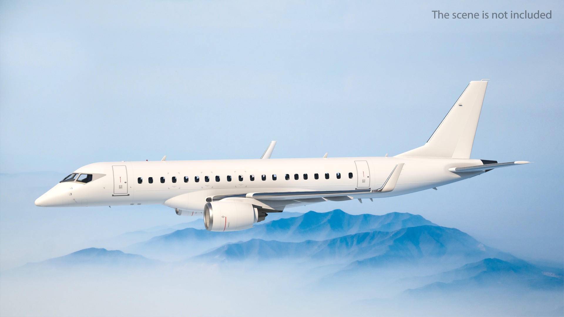 3D model Jet Airliner Retracted Landing Gear