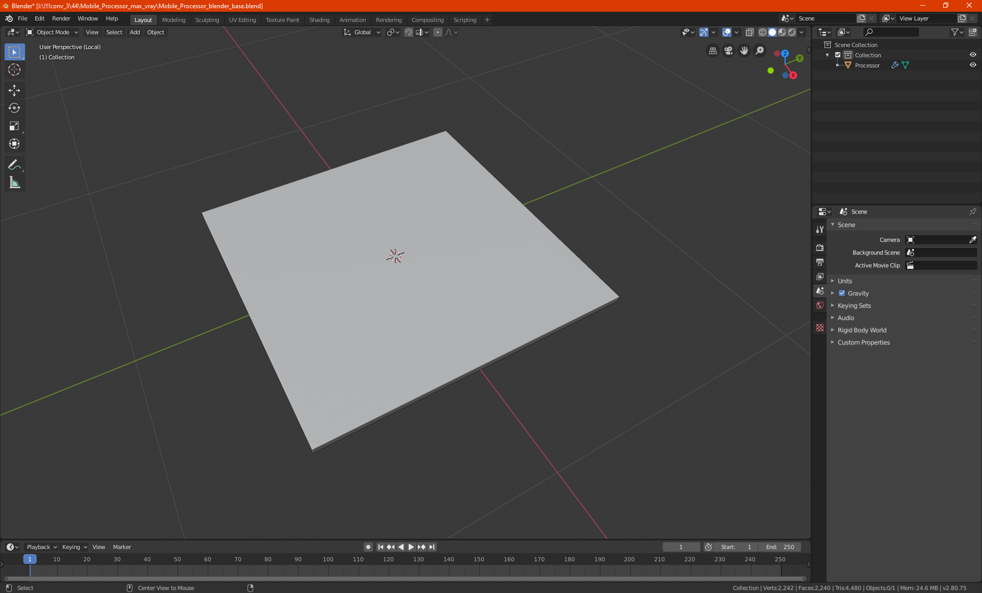Samsung Exynos 2200 Processor 3D model
