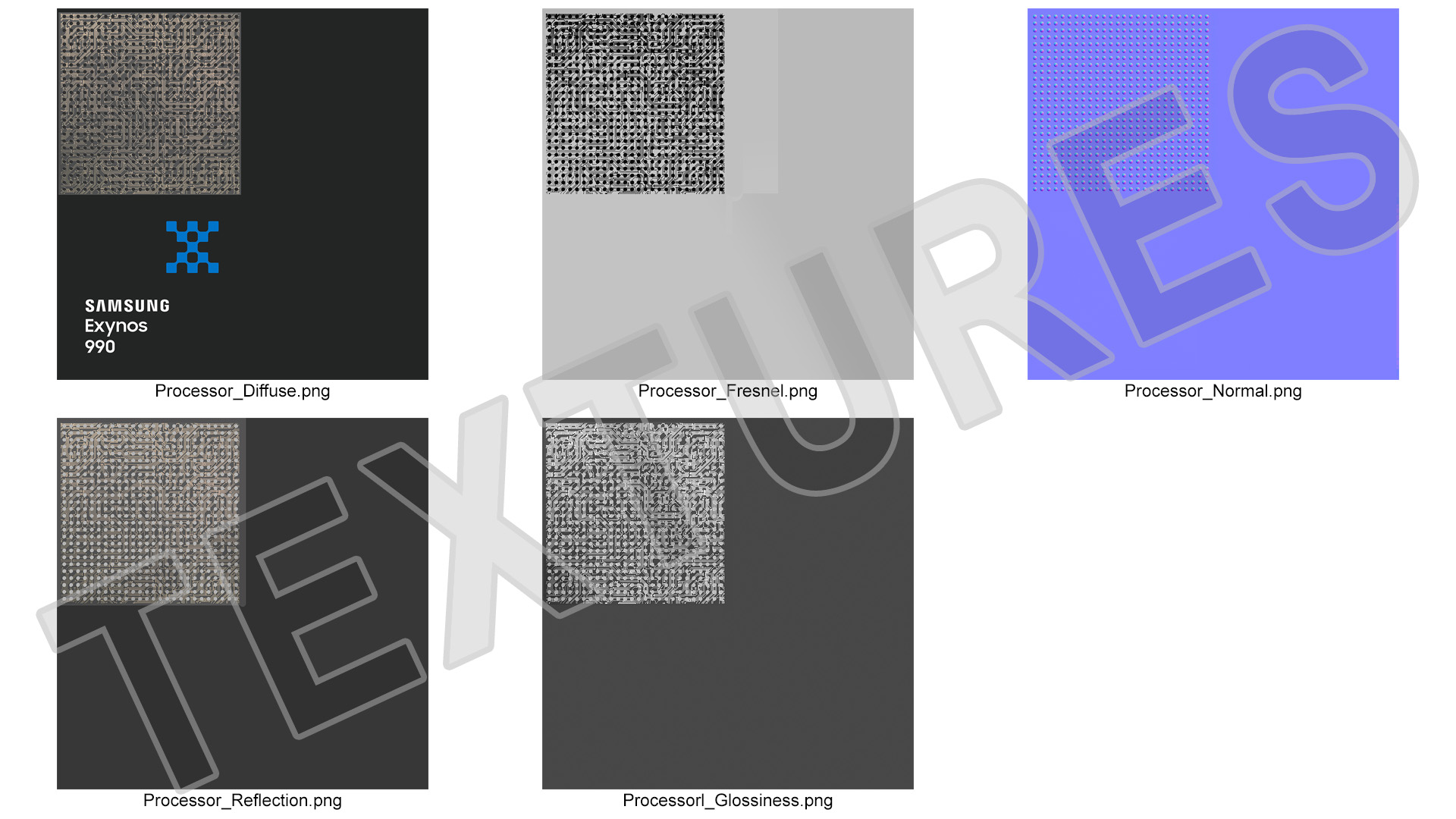 Samsung Exynos 2200 Processor 3D model