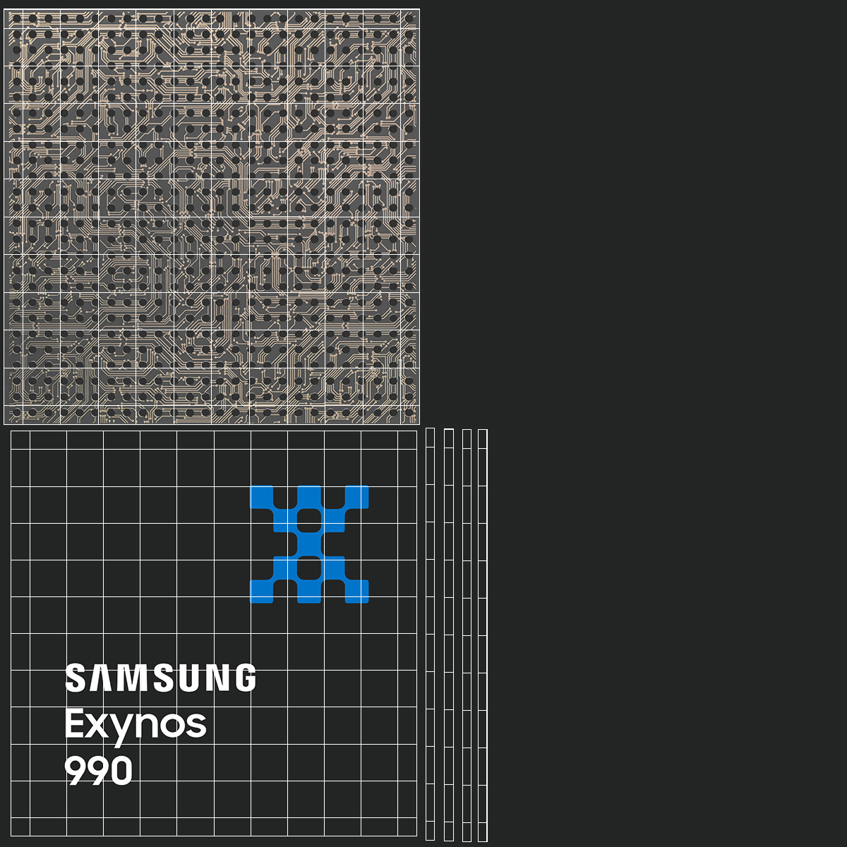 Samsung Exynos 2200 Processor 3D model