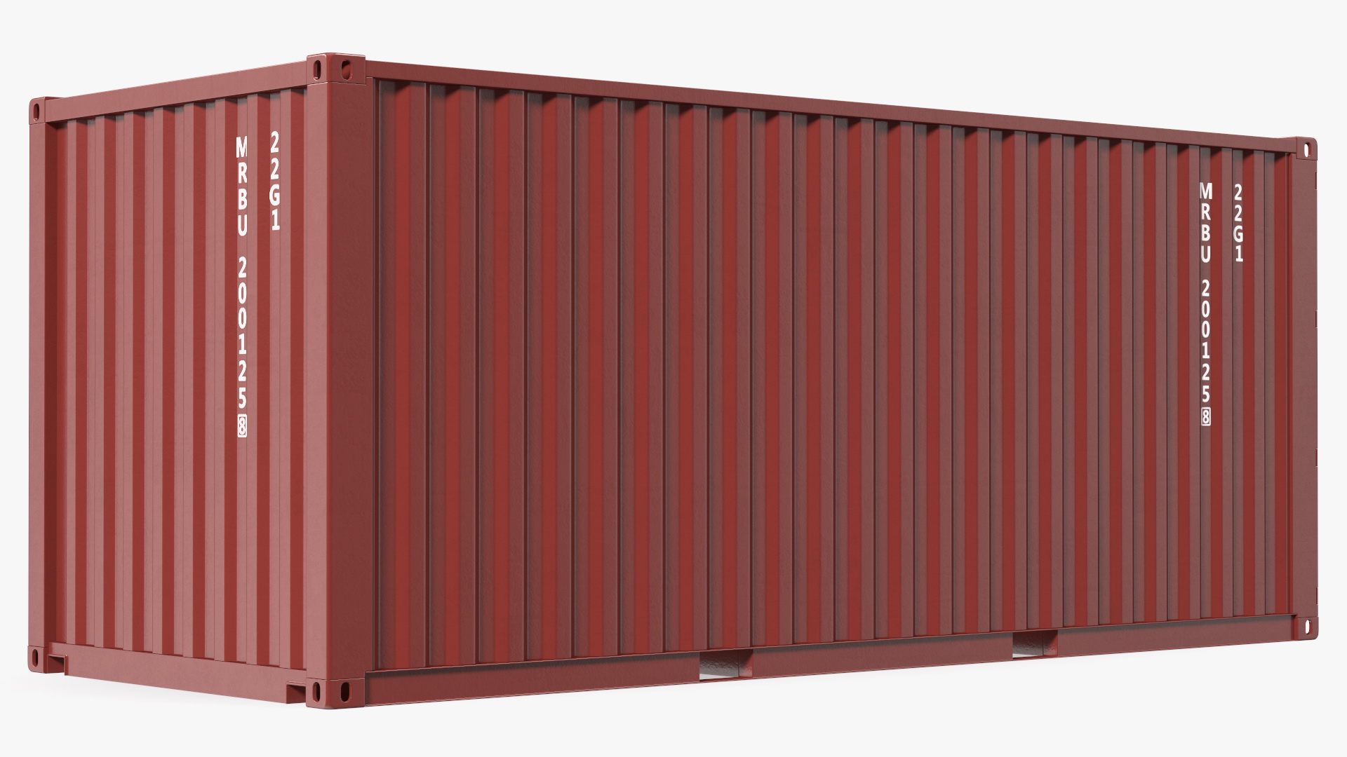 3D model Cargo Shipping Container 20 ft