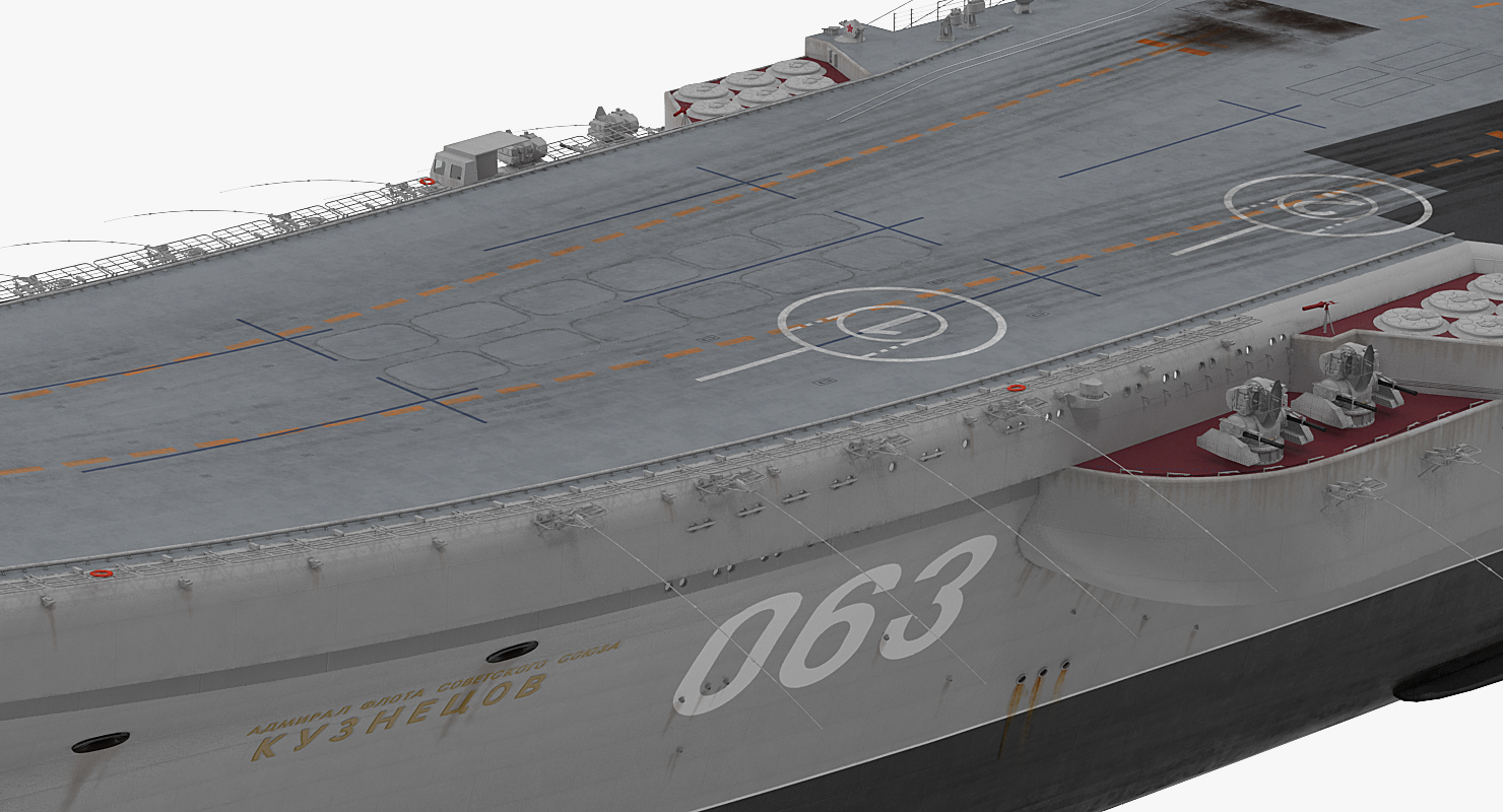 Russian Aircraft Carrier Admiral Kuznetsov 3D
