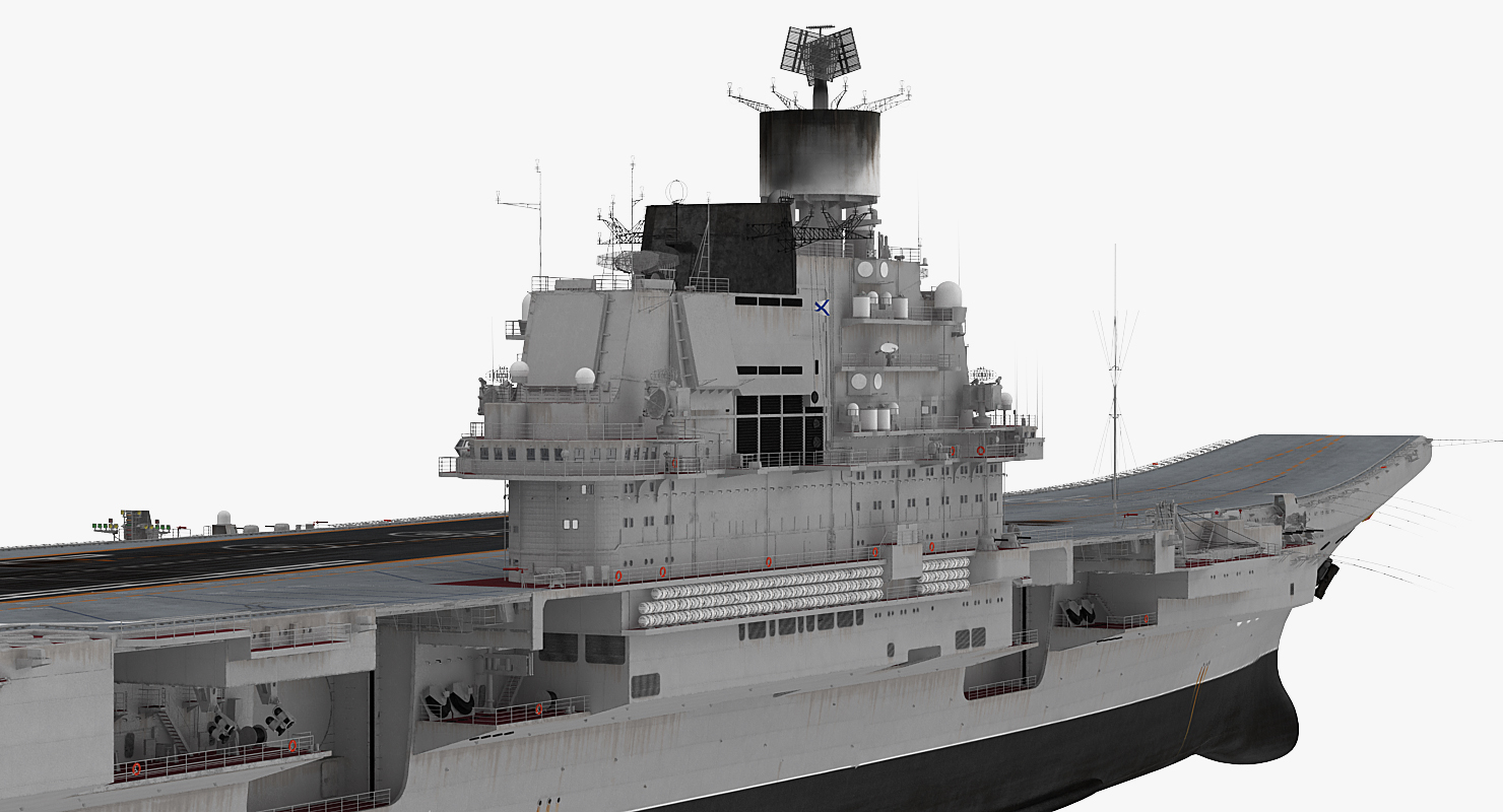 Russian Aircraft Carrier Admiral Kuznetsov 3D