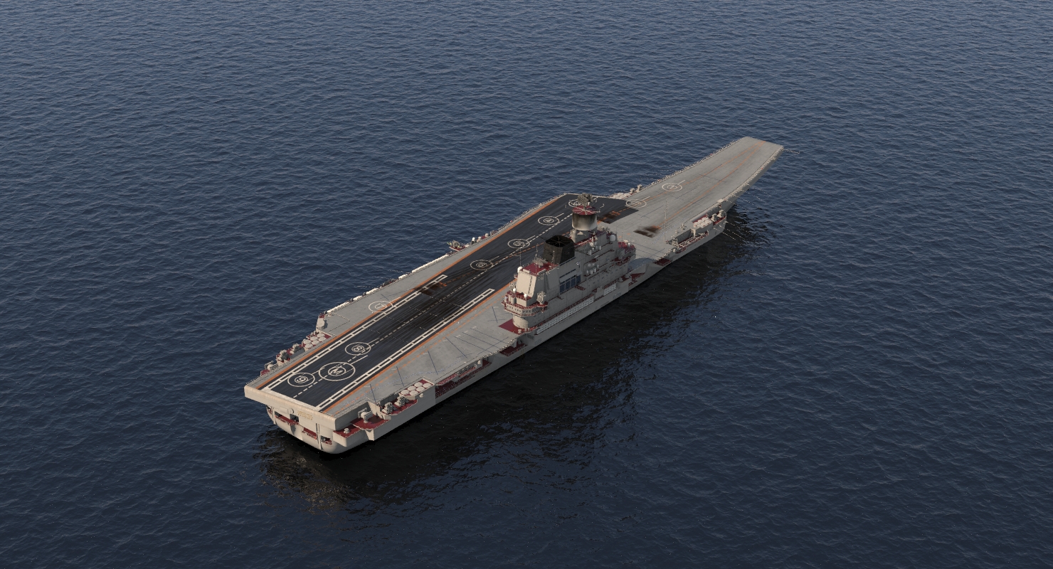 Russian Aircraft Carrier Admiral Kuznetsov 3D