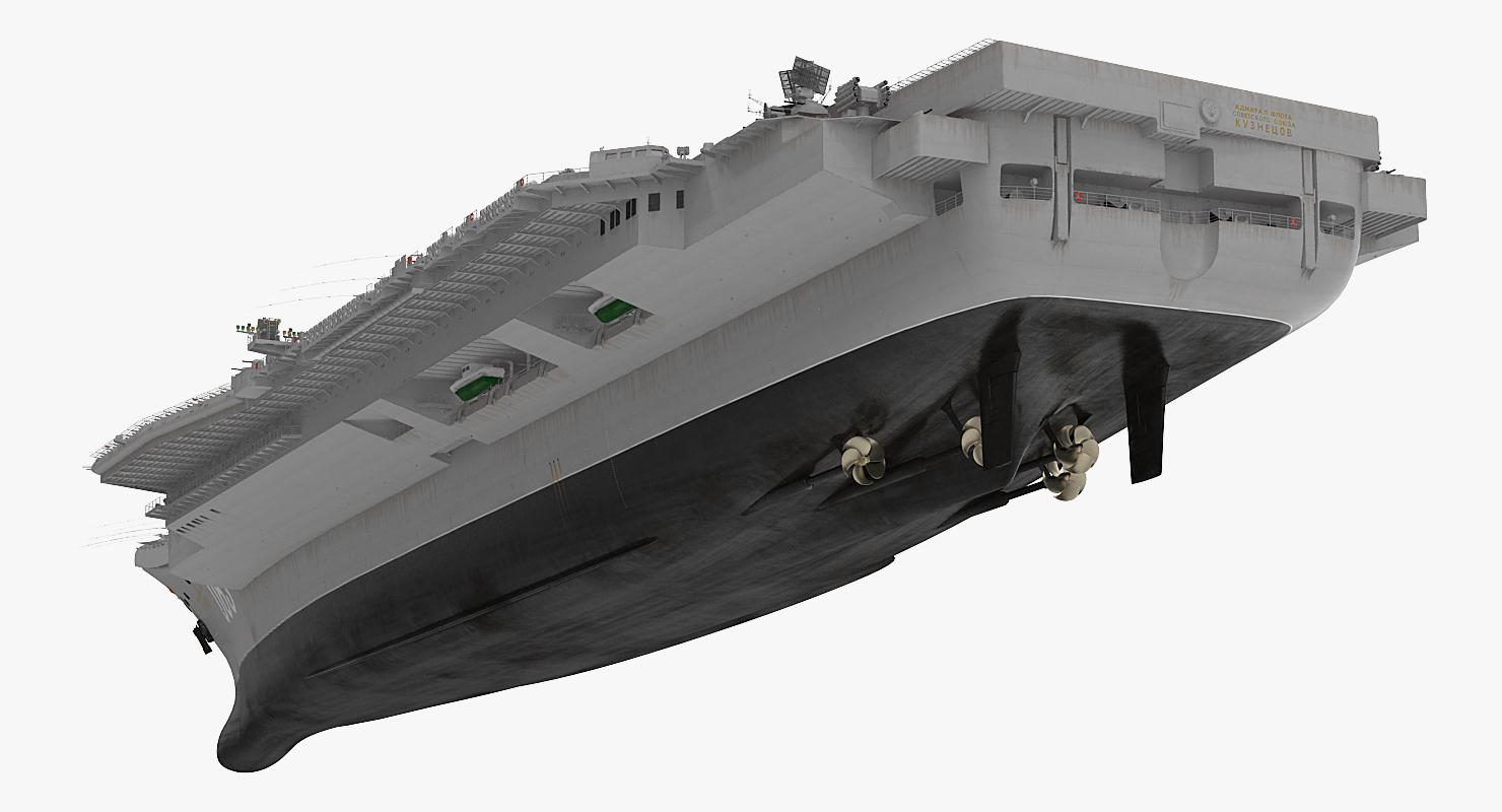 Russian Aircraft Carrier Admiral Kuznetsov 3D