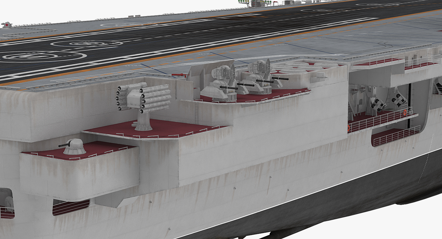 Russian Aircraft Carrier Admiral Kuznetsov 3D