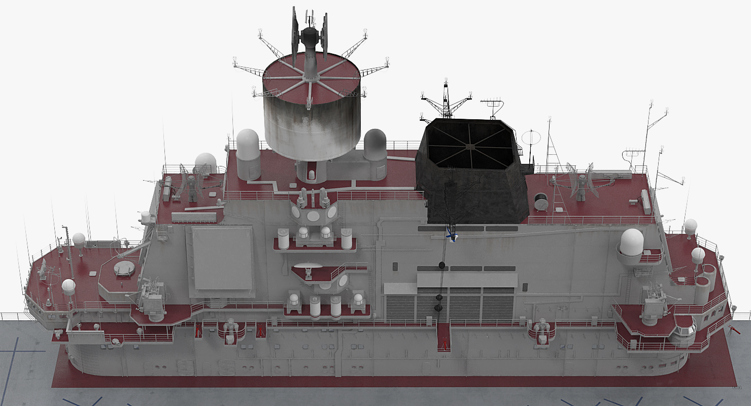 Russian Aircraft Carrier Admiral Kuznetsov 3D