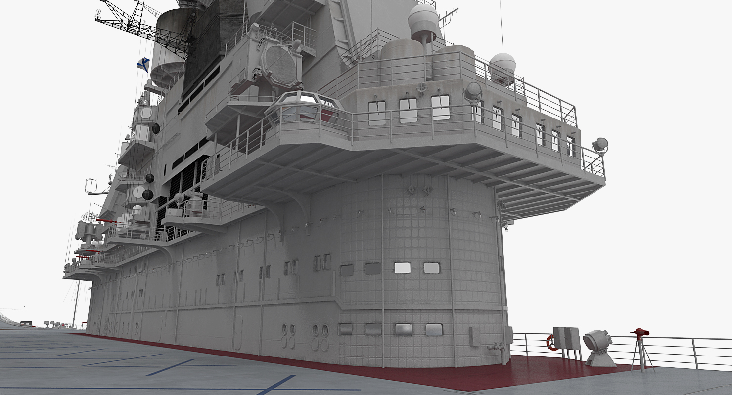 Russian Aircraft Carrier Admiral Kuznetsov 3D