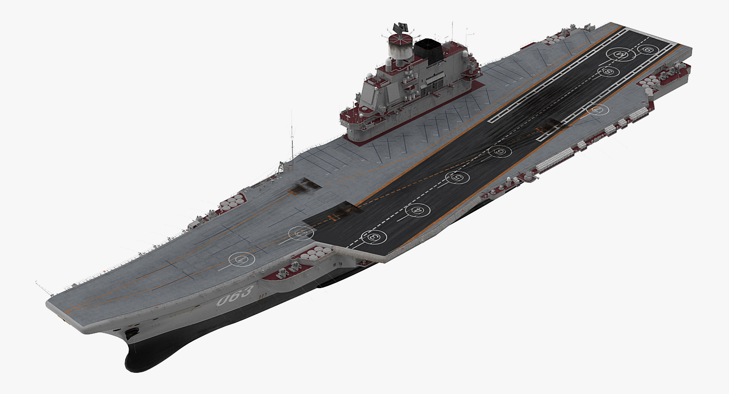 Russian Aircraft Carrier Admiral Kuznetsov 3D