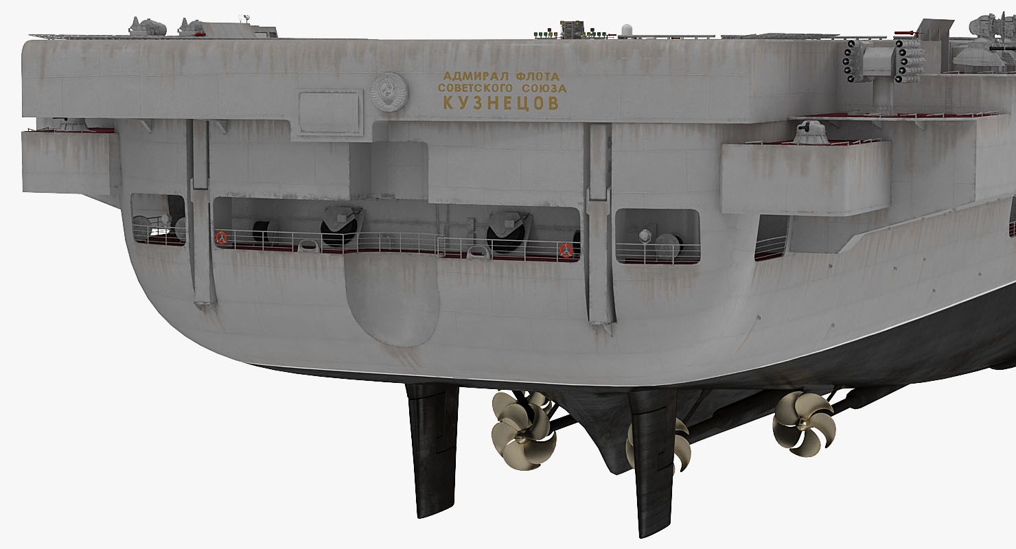 Russian Aircraft Carrier Admiral Kuznetsov 3D