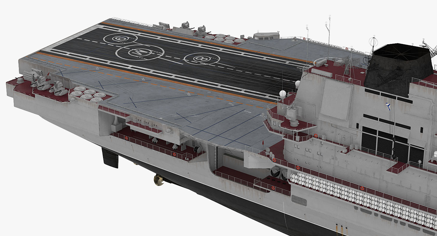 Russian Aircraft Carrier Admiral Kuznetsov 3D
