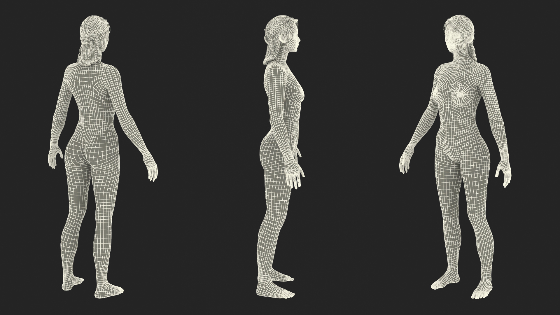 Realistic Skin and Full Body Anatomy Asian Female 3D model