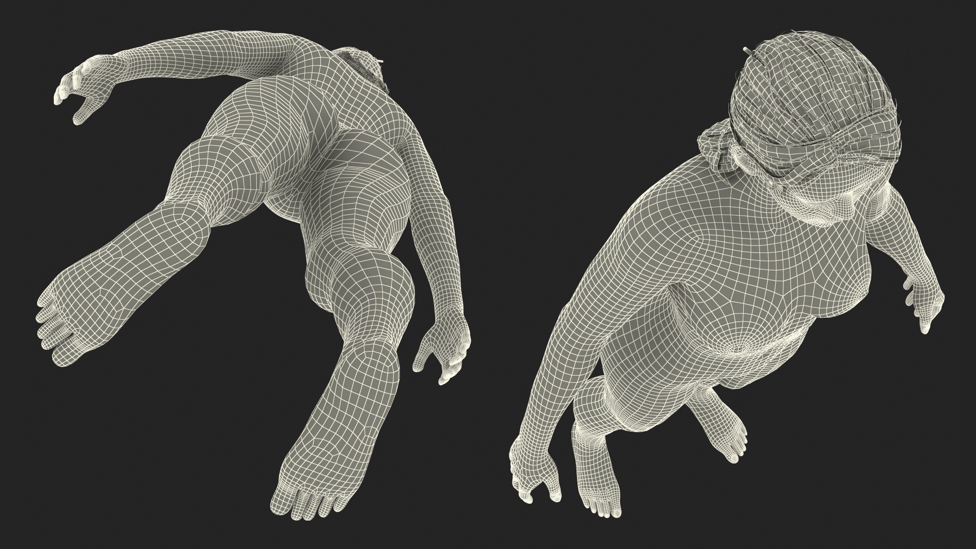 Realistic Skin and Full Body Anatomy Asian Female 3D model