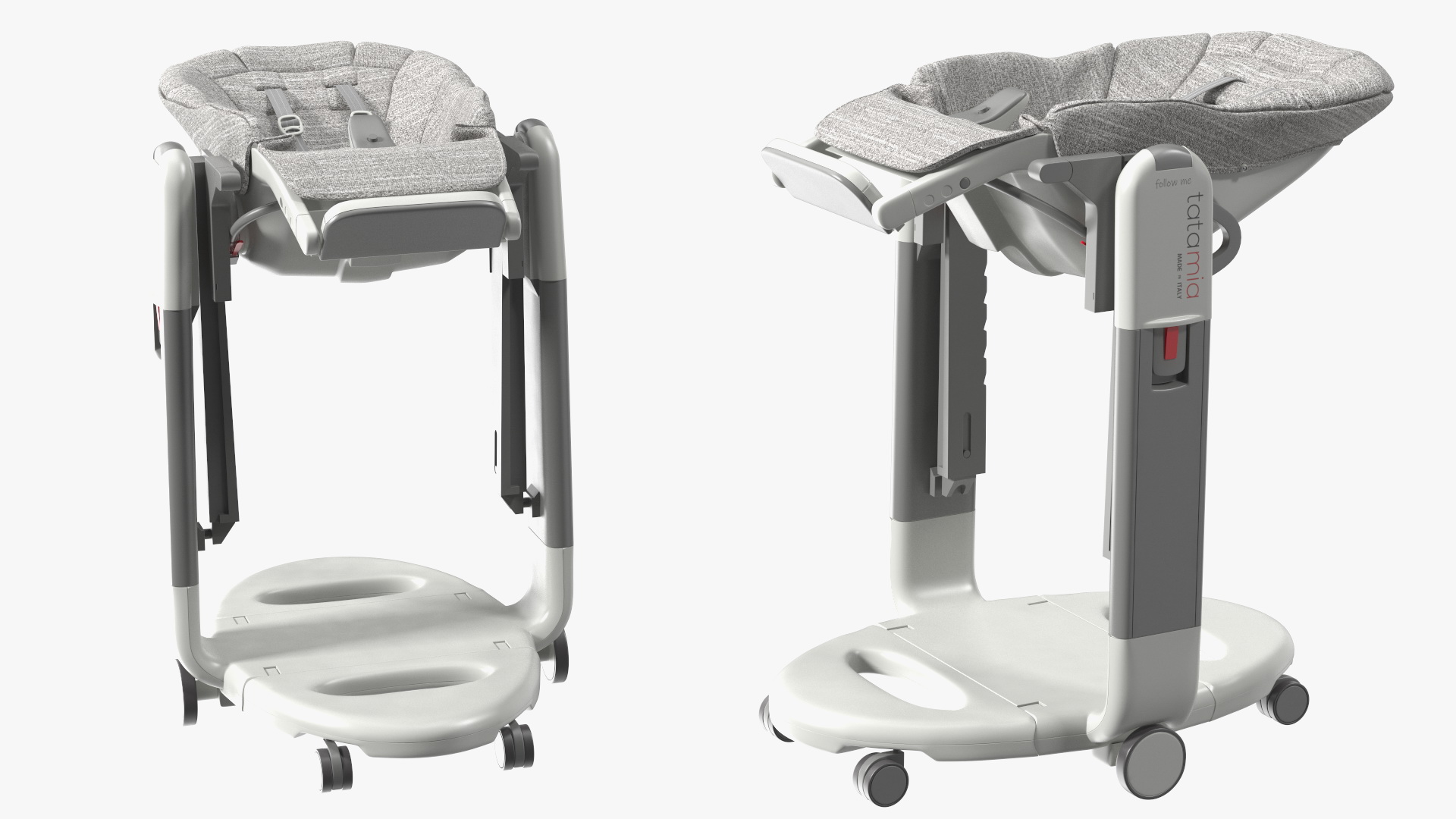 3D model High Chair Peg Perego Tatamia Horizontal Grey