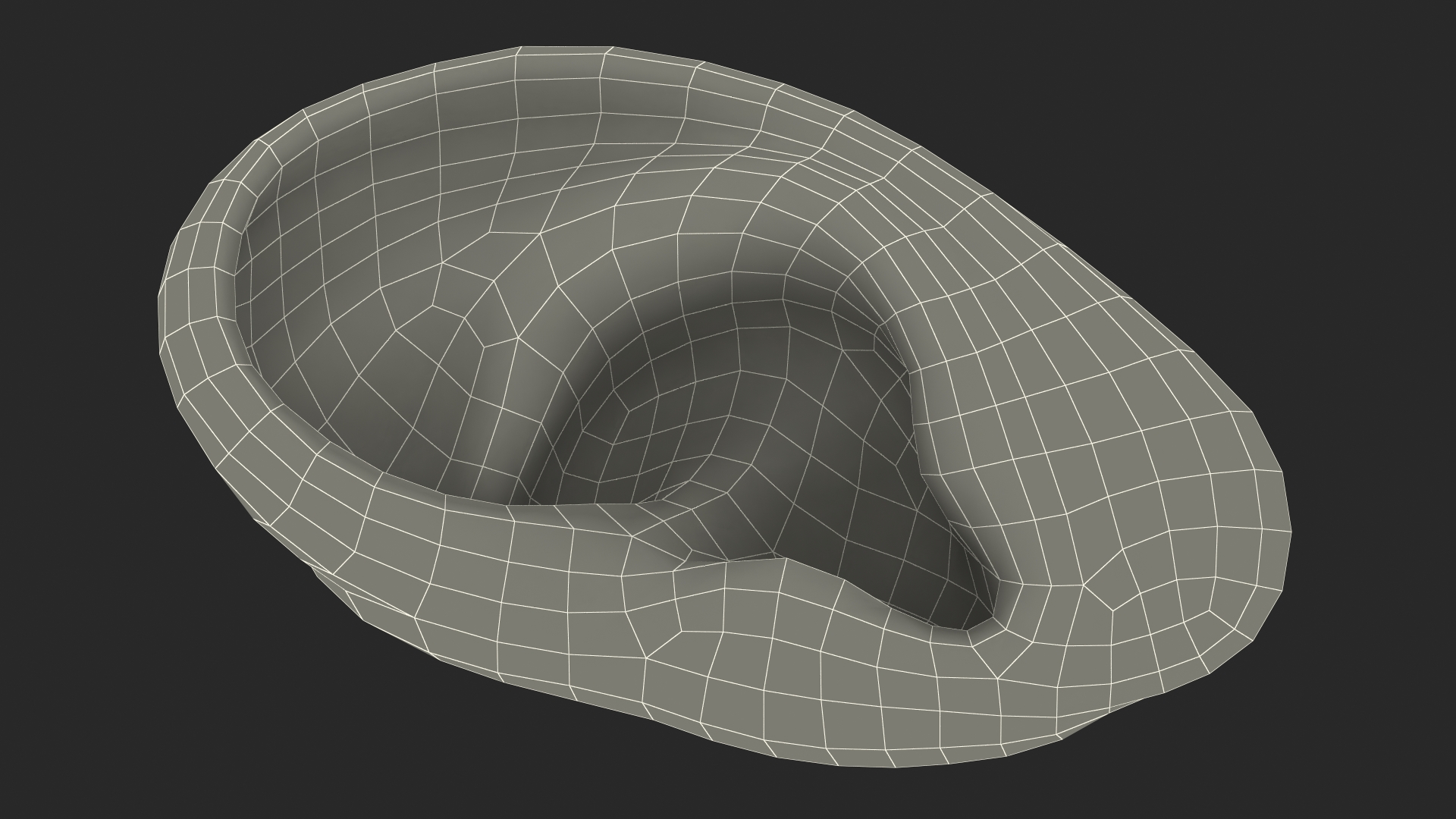 Realistic Human Ear Left 3D model