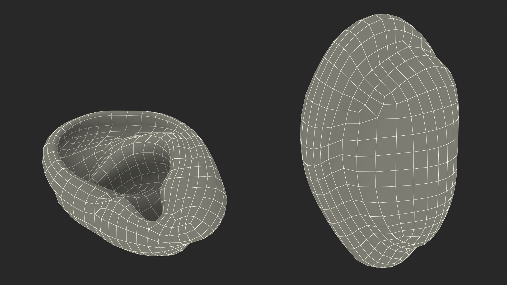 Realistic Human Ear Left 3D model