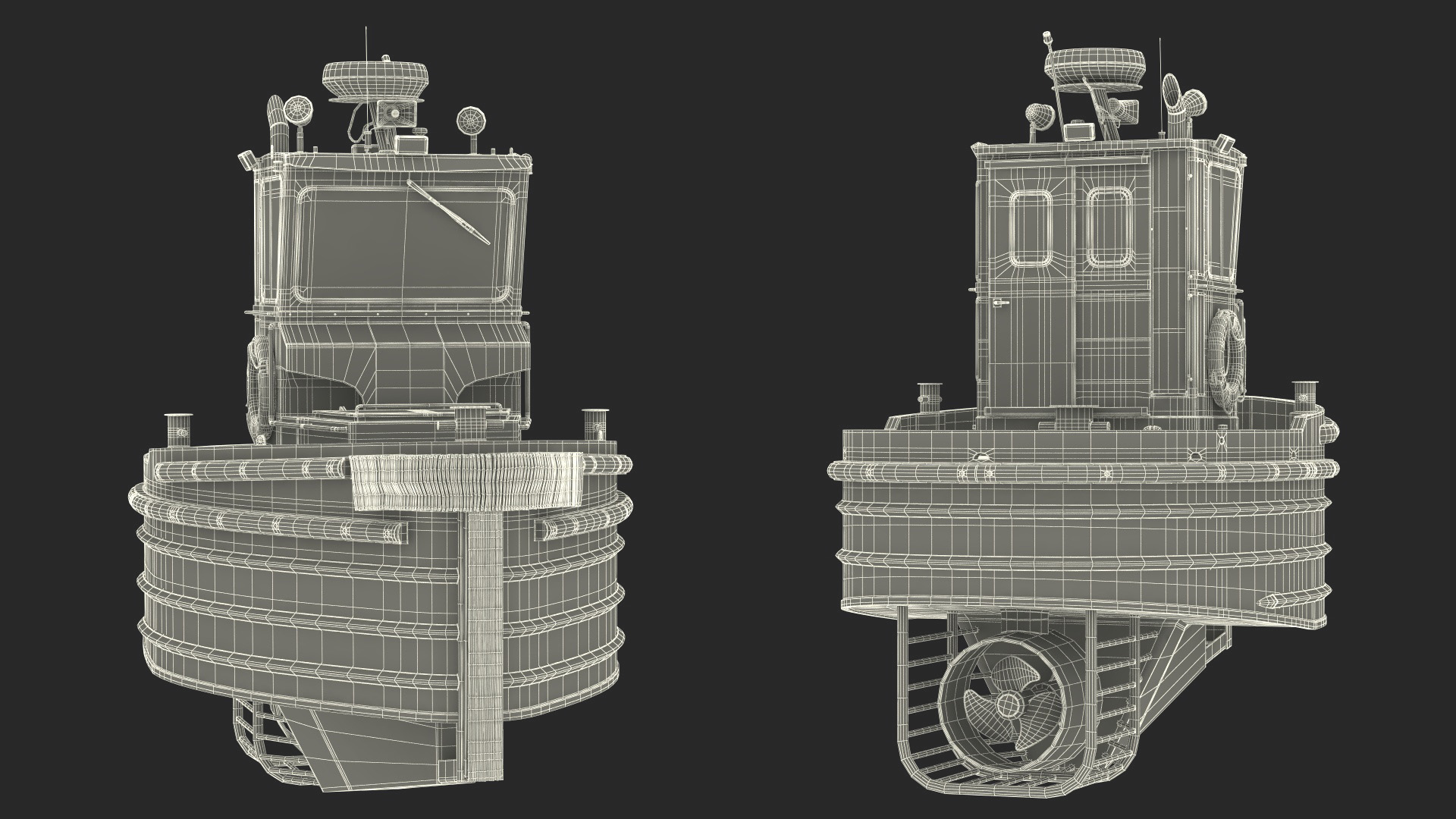 3D Boomin Beaver US NAVY Boat Rigged model