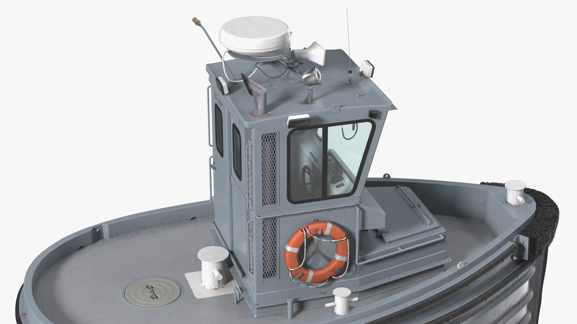 3D Boomin Beaver US NAVY Boat Rigged model
