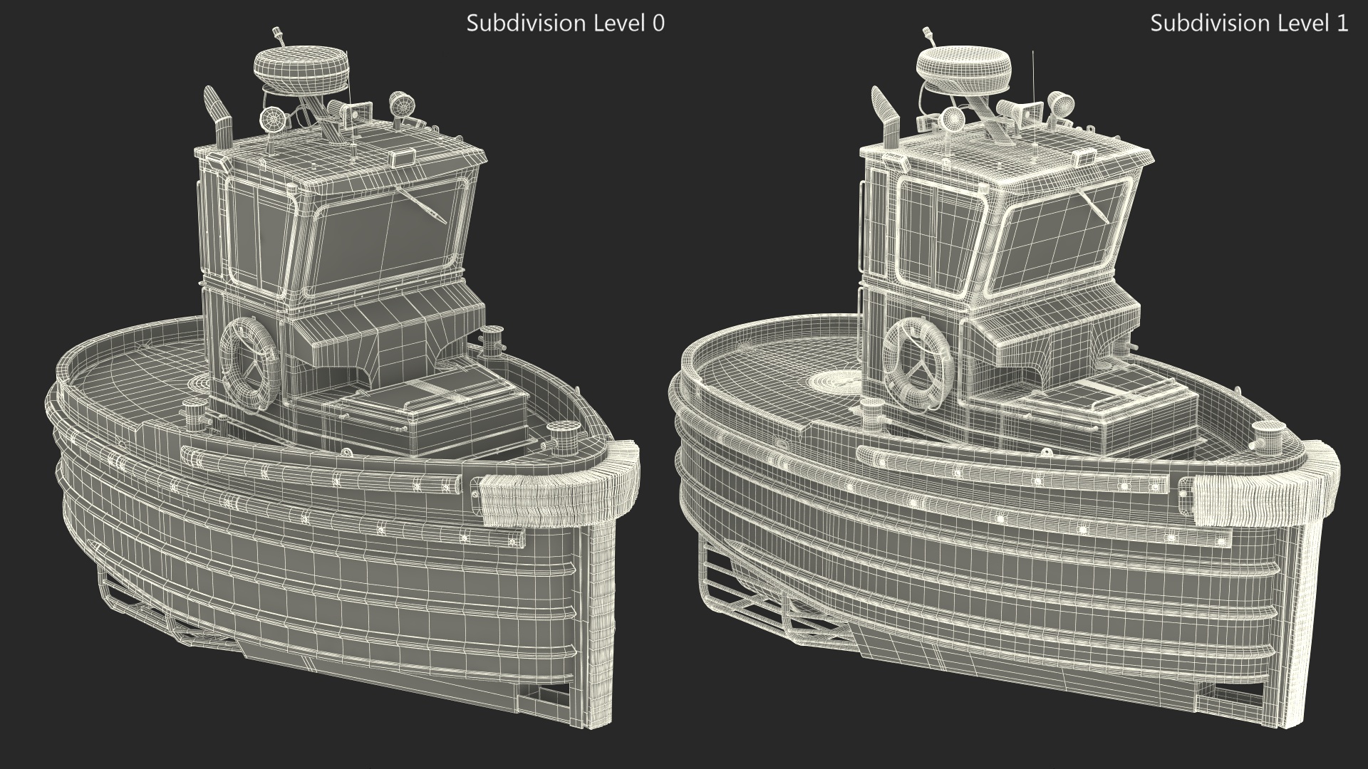 3D Boomin Beaver US NAVY Boat Rigged model