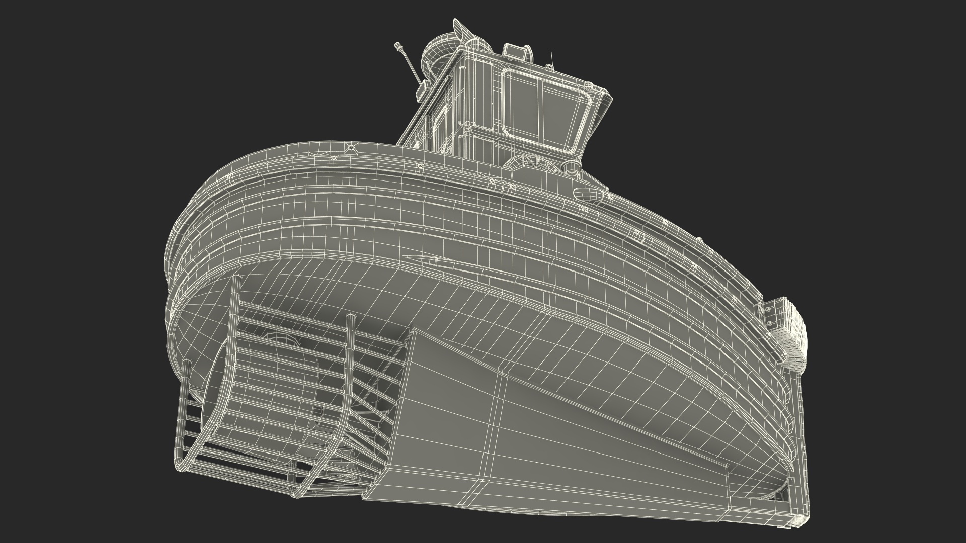 3D Boomin Beaver US NAVY Boat Rigged model