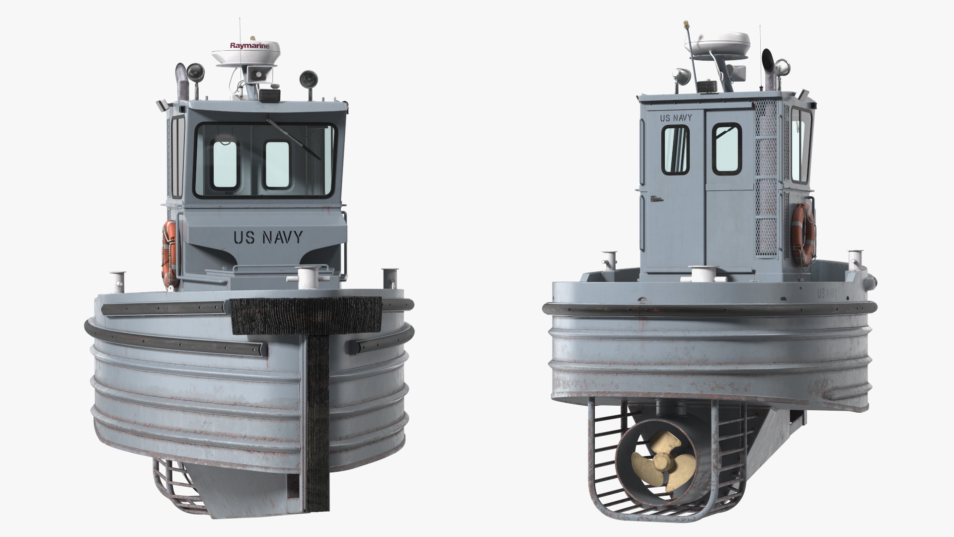 3D Boomin Beaver US NAVY Boat Rigged model