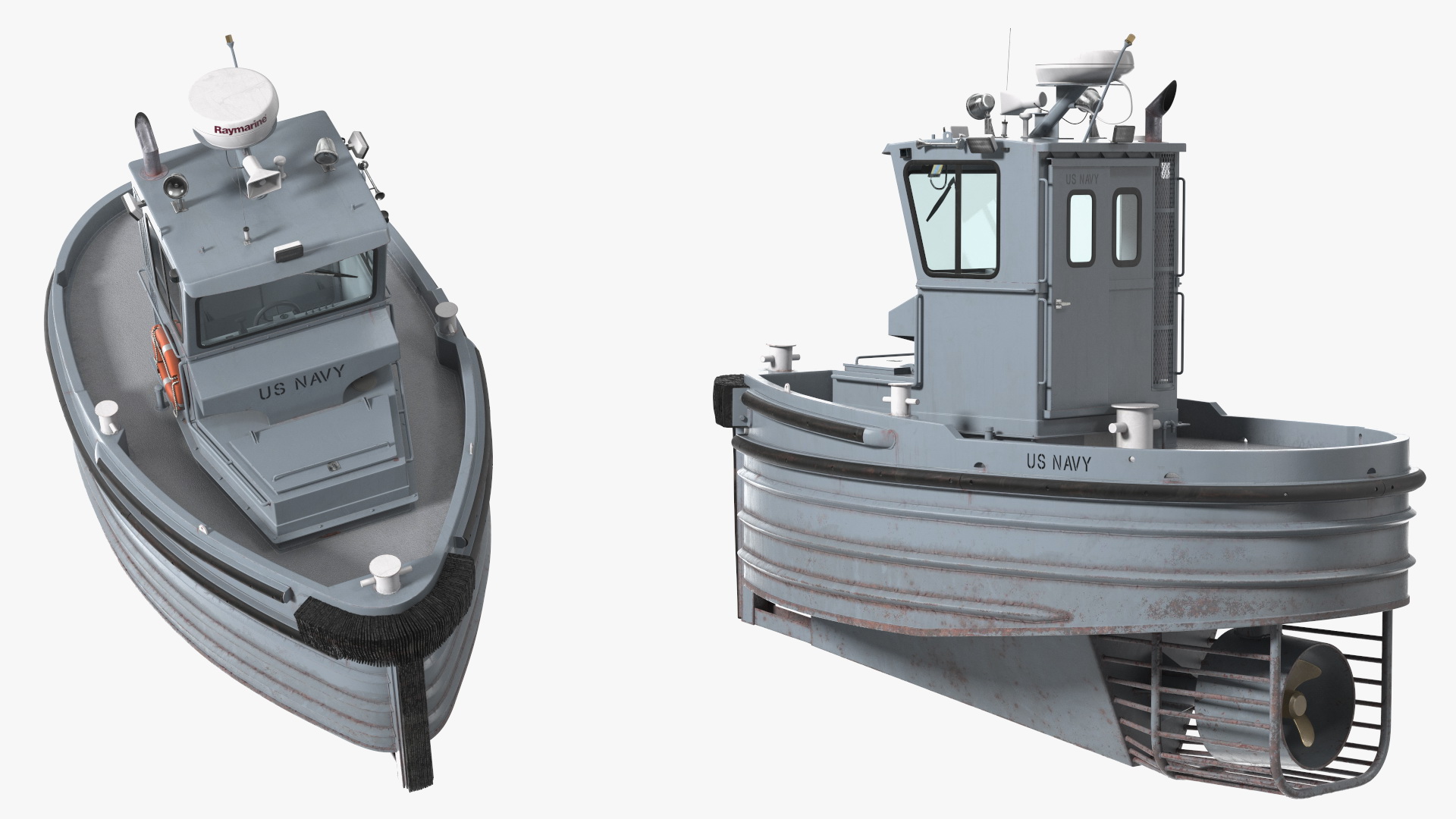 3D Boomin Beaver US NAVY Boat Rigged model