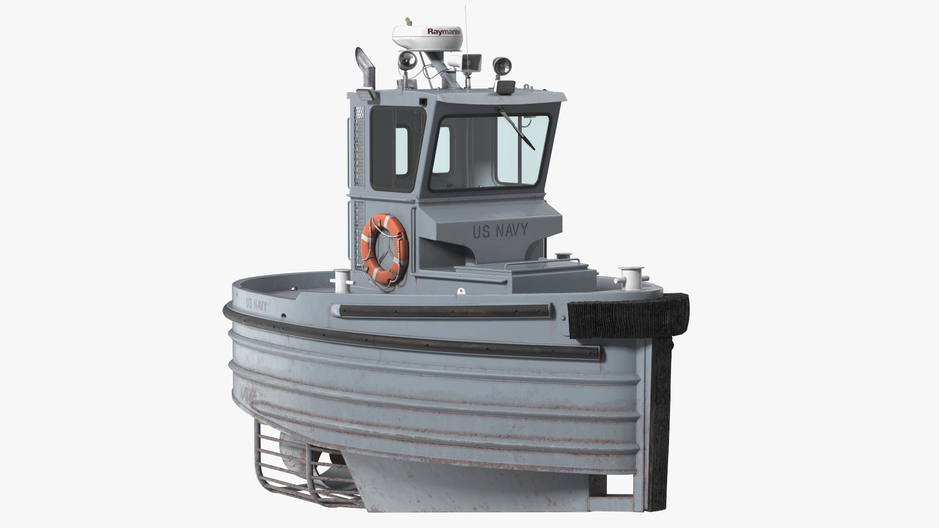 3D Boomin Beaver US NAVY Boat Rigged model