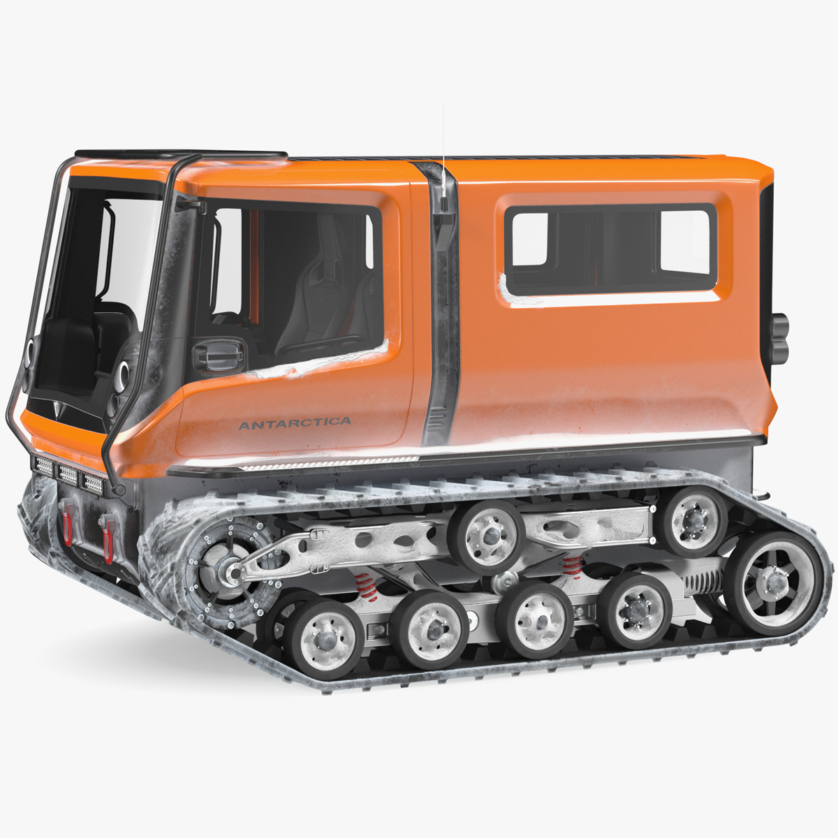 Snowbound Polar Vehicle Venturi Rigged for Cinema 4D 3D