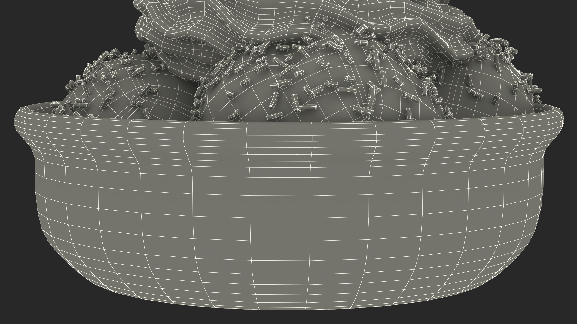 3D Ice-Cream with Whipped Cream model
