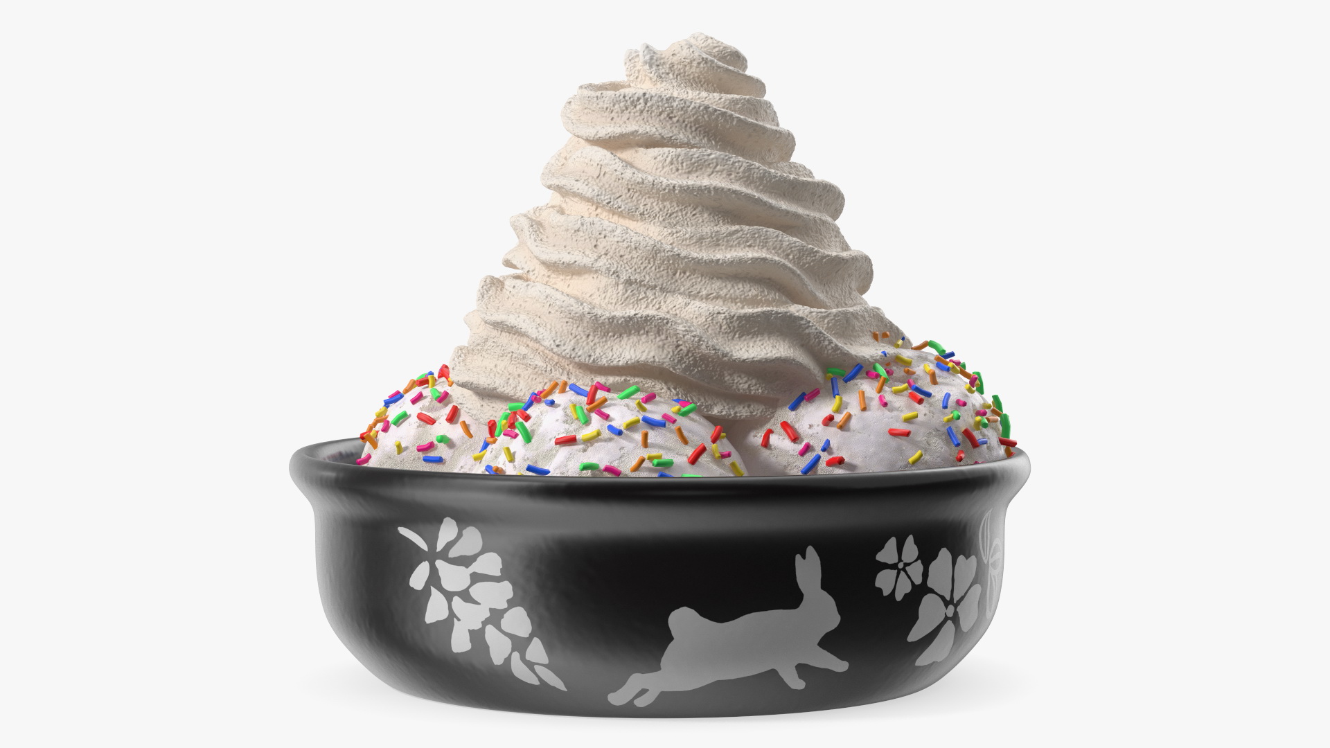 3D Ice-Cream with Whipped Cream model