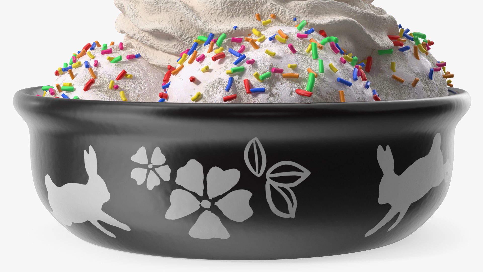 3D Ice-Cream with Whipped Cream model